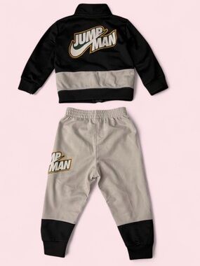 Jordan Black & Gray Jumpman Joggers for Kids
